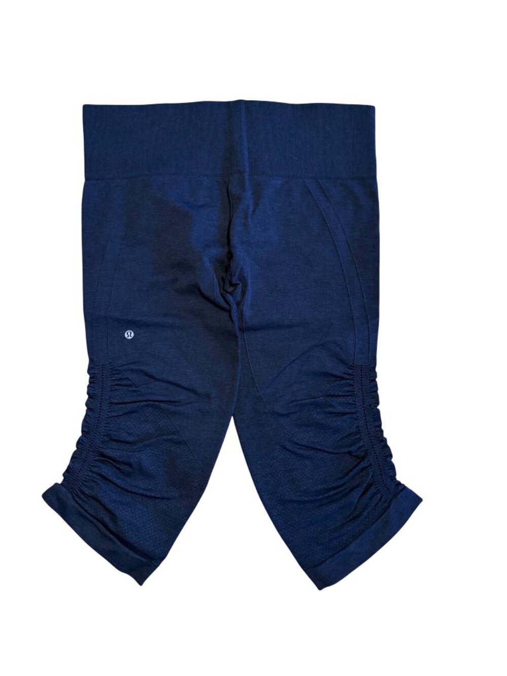 SIZE 8 Lululemon BLUE  In The Flow Crop Seamless Leggings High Waist